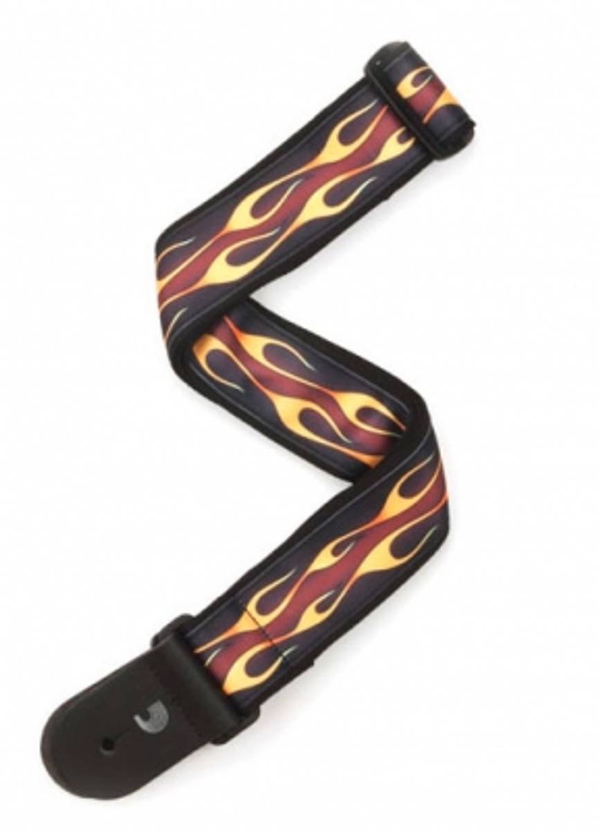 DADDARIO Gitarrem Woven Hot Rod Flame Red 50mm 50F09
