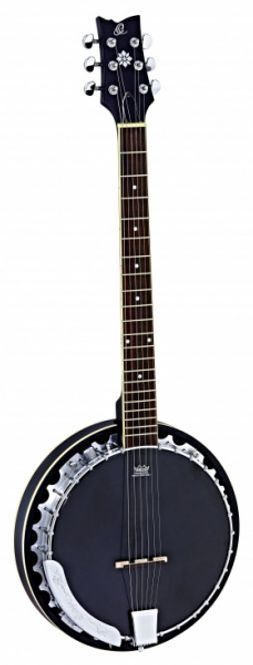 Hovedbilde ORTEGA Raven Series OBJE350/6-SBK Banjo 6-Strengs m. Mik