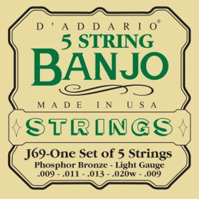Hovedbilde DADDARIO EJ69 Strengesett Banjo