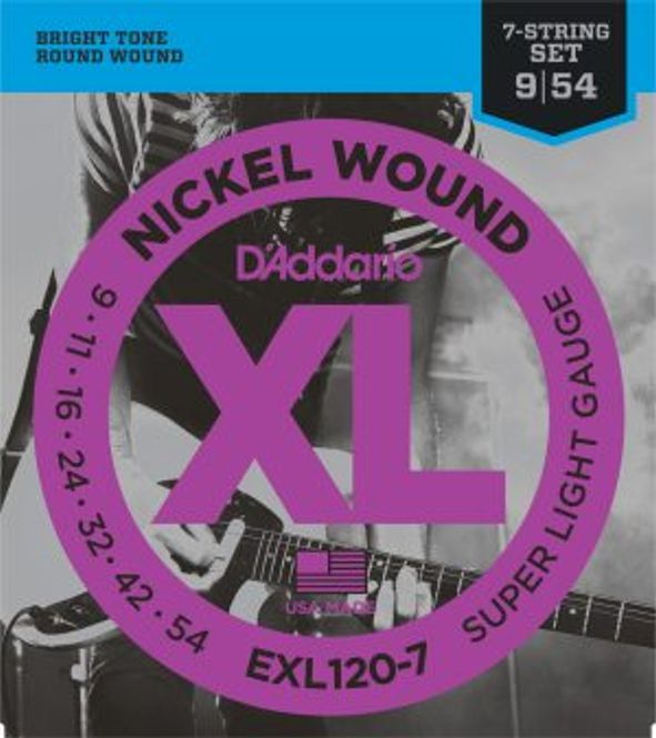 Hovedbilde DADDARIO EXL120-7 Strengesett El-Gitar