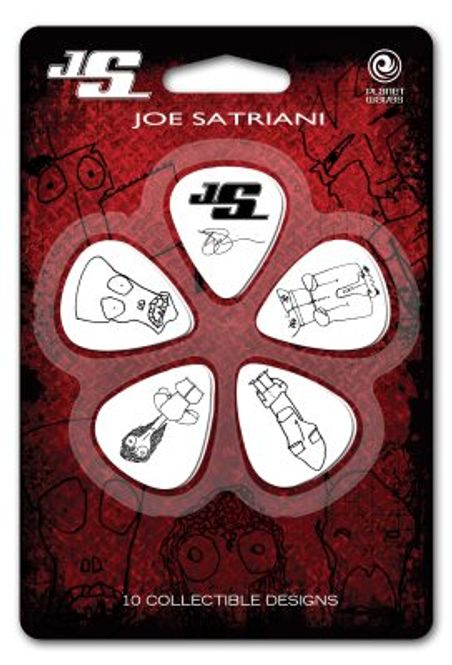Hovedbilde DADDARIO 1CWH6-10JS Plekterpakke Joe Satriani White Heavy 0,96 mm 10 pcs 1