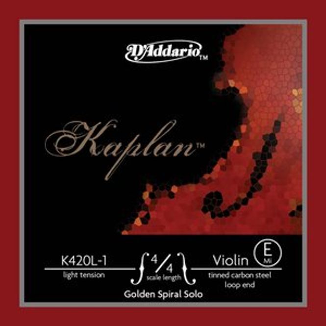 Hovedbilde DADDARIO Kaplan K420L-1 E-Streng Fiolin Loop End 4/4L