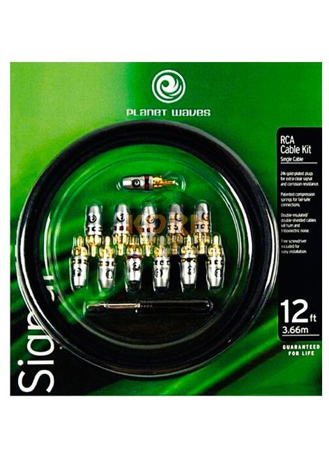 Hovedbilde DADDARIO PW-RCASK-12 RCA Kit RCA Plugs 3,6 m Cable 12 pk