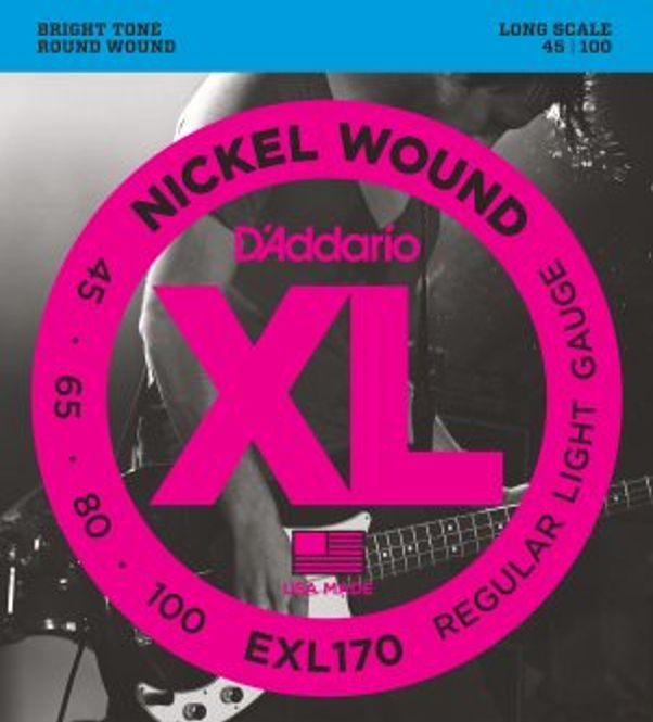 Hovedbilde DADDARIO EXL170 Strengesett El-Bass