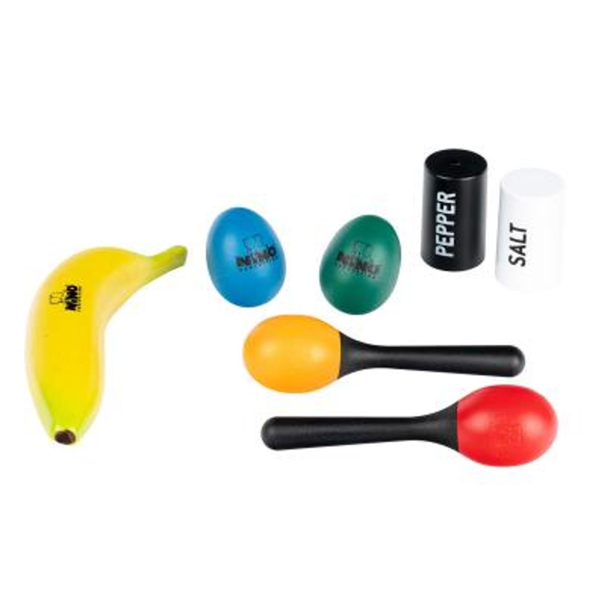 NINO PERCUSSION NINOSET13 Mixed Shaker Set, 7 pcs