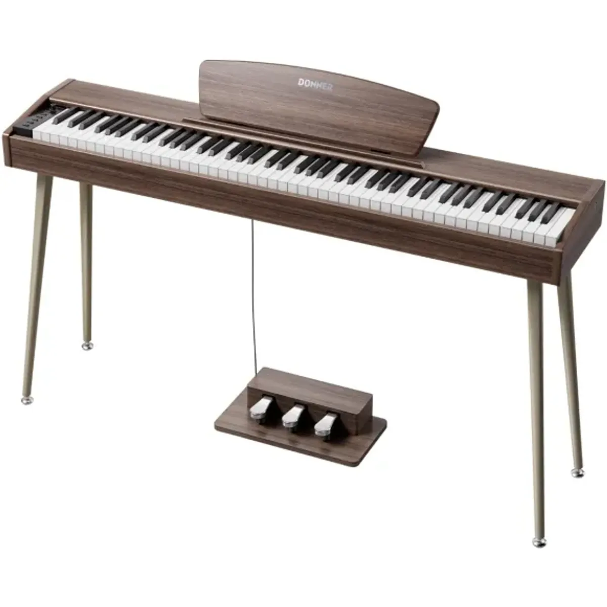 DONNER DHP-100 Pro el-piano valnøtt finish