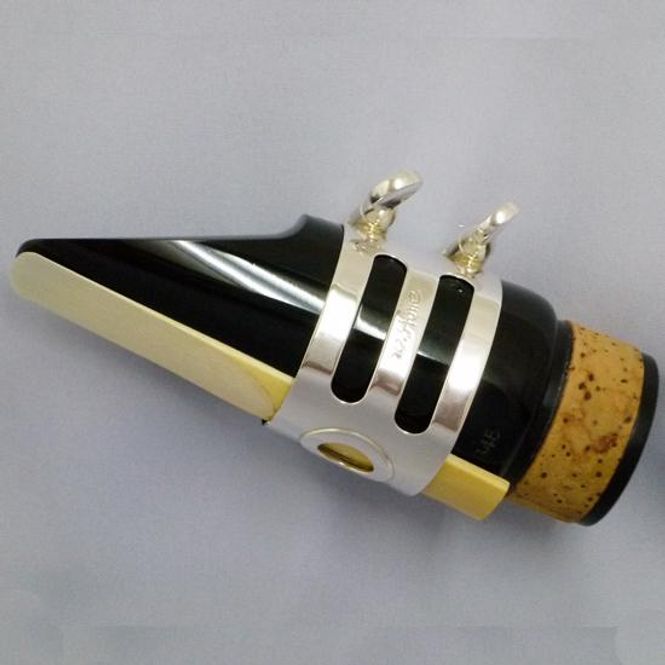 Hovedbilde ISHIMORI WS Ligatur Bass Clar French Rubber mp Solid Silver