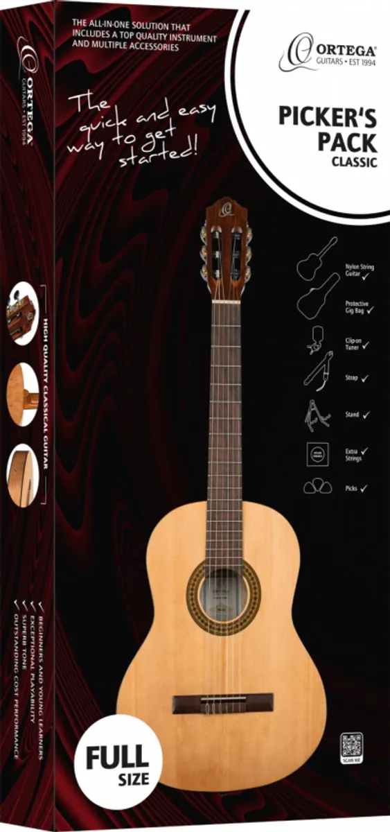 ORTEGA RPPC44 Klassisk Gitarpakke 